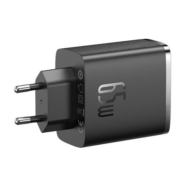 Wall charger Baseus OS-Cube Pro 2xUSB-C + USB, 65W (black)