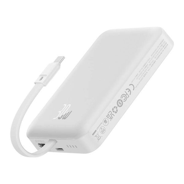 Powerbank Baseus Magnetic Mini 10000mAh, USB-C 30W MagSafe (white)