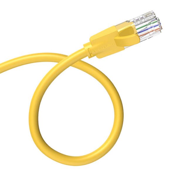 Network Cable UTP CAT6 Vention IBEYF RJ45 Ethernet 1000Mbps 1m Yellow