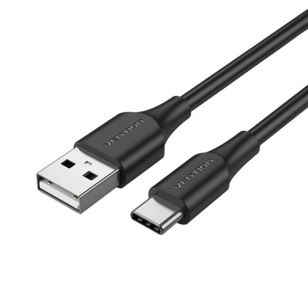 USB 2.0 to USB-C cable Vention CTHBC 3A, 0,25m black