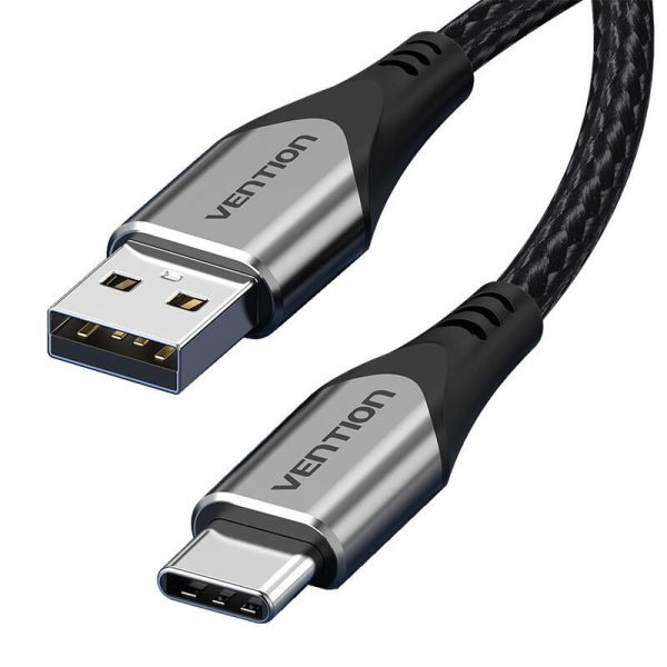 USB 2.0 A to USB-C 3A cable 0.5m Vention CODHD gray