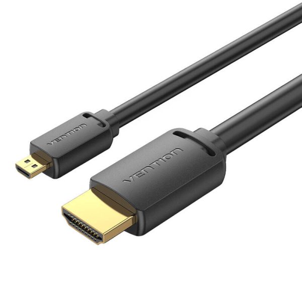 HDMI-D Male to HDMI-A Male Cable Vention AGIBG 1,5m, 4K 60Hz (Black)