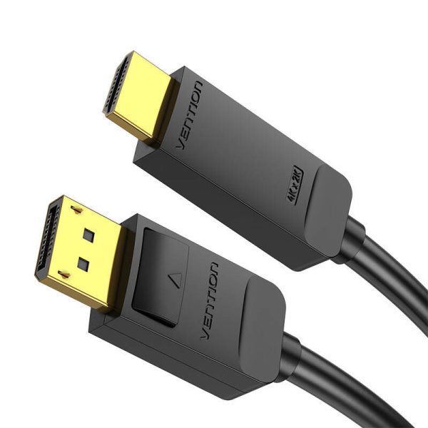 DisplayPort 1.2 to HDMI 1.4 Cable Vention HAGBI 3m, 4K 30Hz (Black)