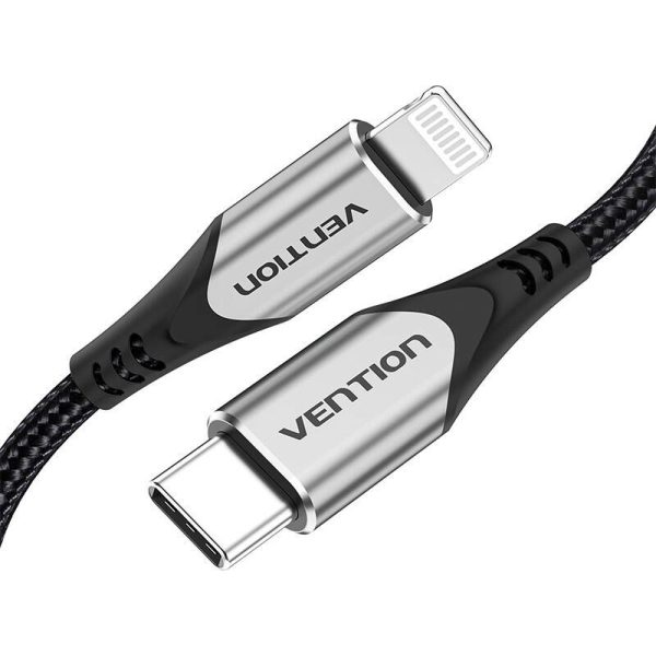 USB-C 2.0 to Lightning Cable Vention TACHH 2m MFi Gray