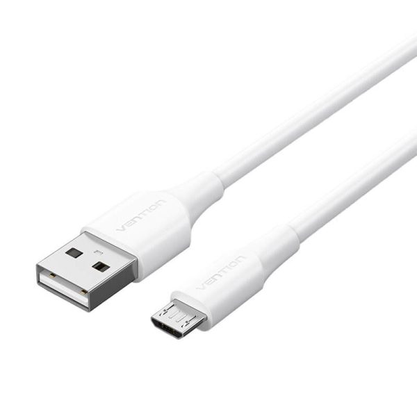 Cable USB 2.0 to Micro USB Vention CTIWG 2A 1,5m (white)