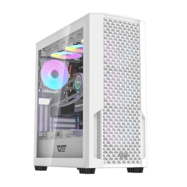 Computer case Darkflash DF2100 + 4 ARGB fans (white)