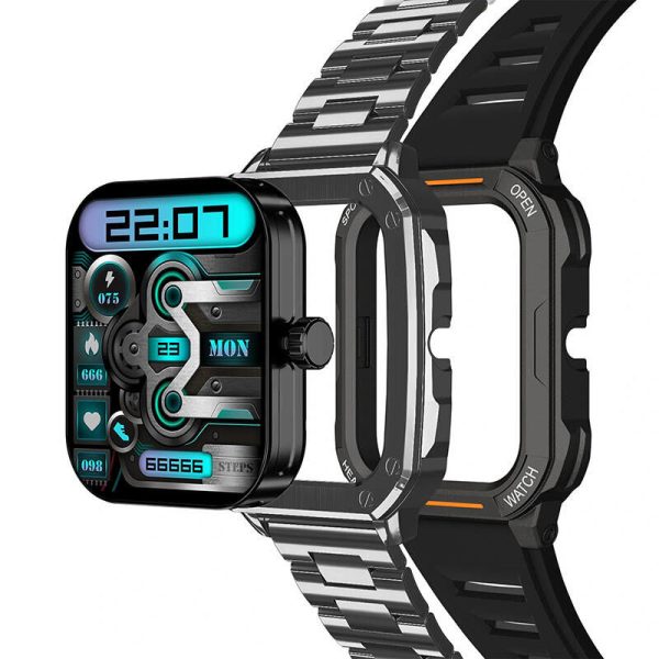 Smartwatch Blitzwolf BW-GTC3 (Black/Black Steel)