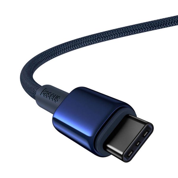 Cable USB-C do USB-C Baseus Tungsten Gold, 100W, 1m (niebieski)