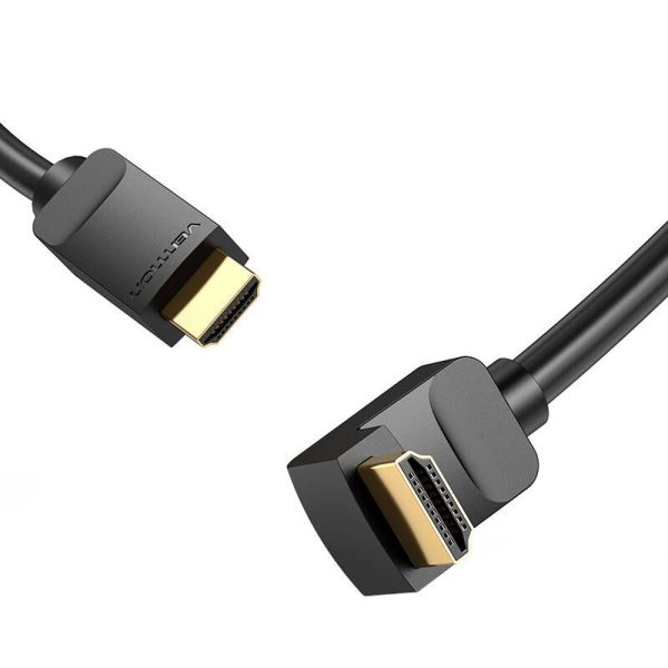 Cable HDMI 2.0 Vention AARBG 1,5m, Angle 90°, 4K 60Hz (black)