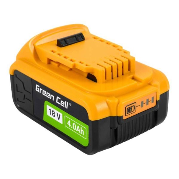 Power Tools Battery Green Cell PTDW18V4, DeWalt XR 18V 4Ah DCB182