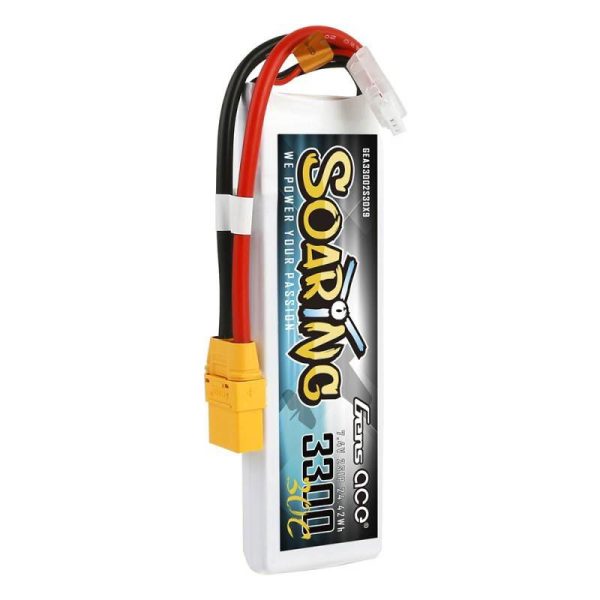 Battery Gens Ace Soaring 3300mAh 7.4V 30C 2S1P XT90