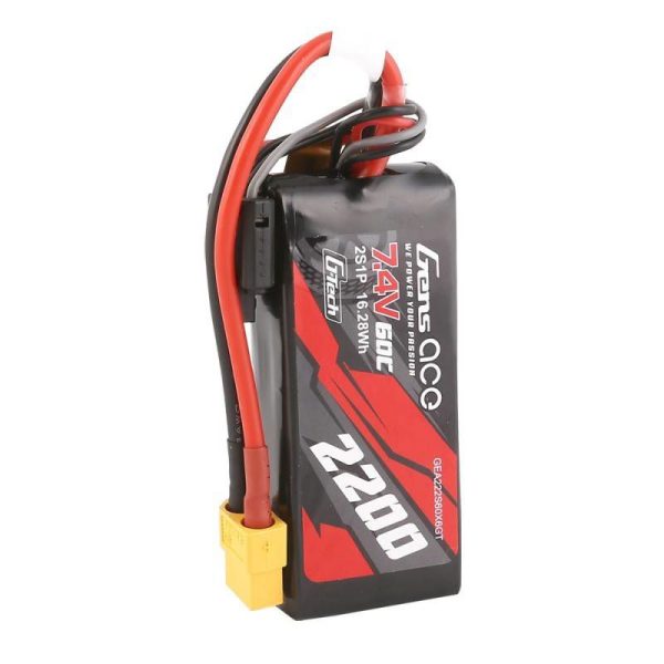 GensAce G-Tech LiPo 2200mAh 7.4V 60C 2S1P XT60 Battery