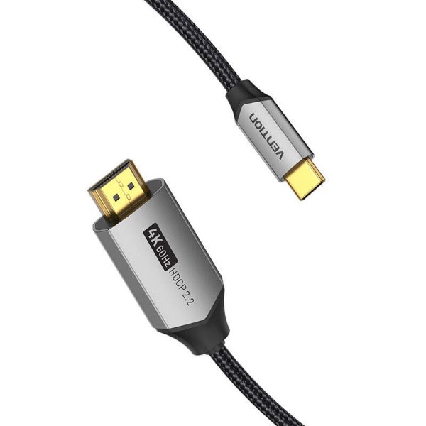 USB-C do HDMI 2.0 cable Vention CRBBF 1m, 4K 60Hz (black)