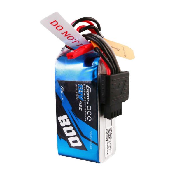 Gens ace G-Tech 800mAh 11.1V 45C 3S1P Lipo Battery with JST Plug