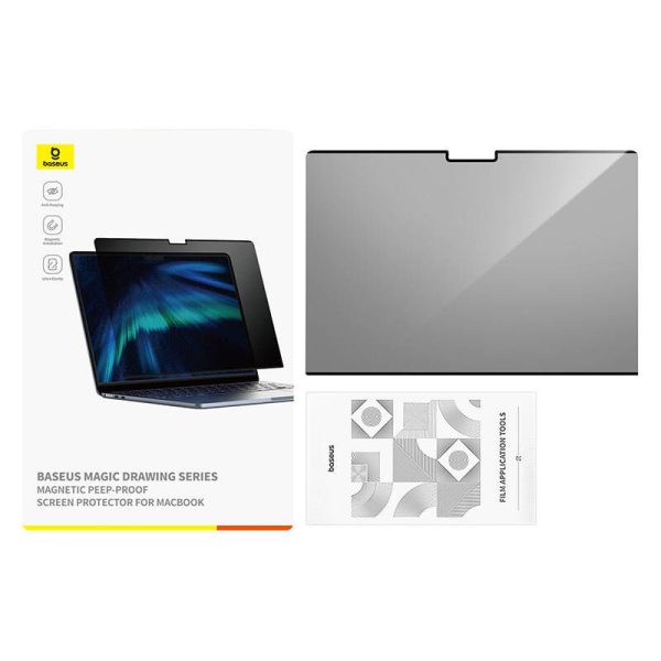 Screen Protector Baseus Magic Drawing for MacBook Air 13.6" (2022/2024) + cleaning kit (clear)