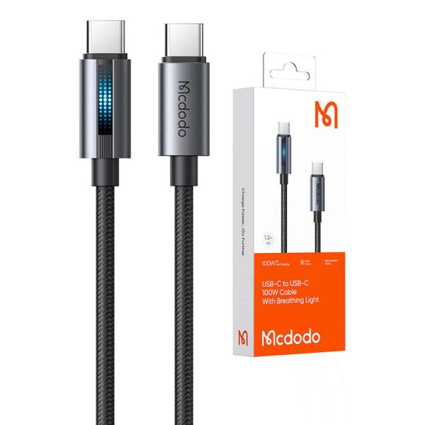 Mcdodo CA-5740 USB-C to USB-C cable, 100W 1.2m (black)