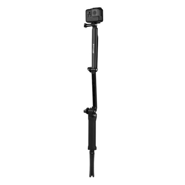 Folding Stick Selfie Stick/Tripod PU202 black