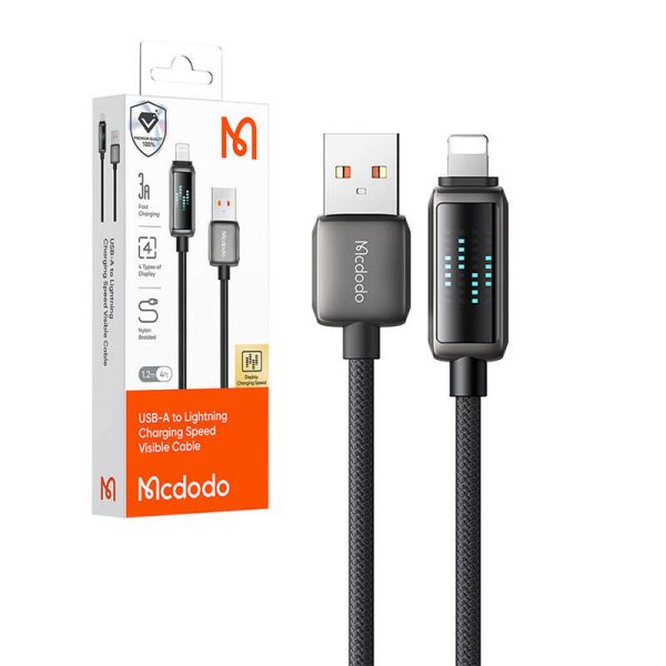 Mcdodo CA-5250 LED Display USB-A to Lightning Data Cable 1.2m