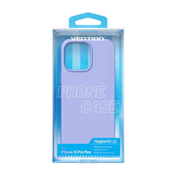 Vention KUFV0-40 Silicone Case for iPhone 15 Pro Max (purple)