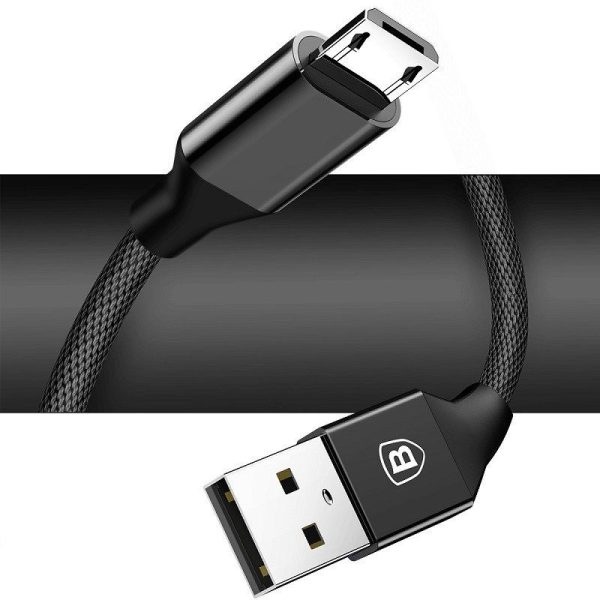 Baseus Yiven Micro USB-kabel 150 cm 2A - Zwart