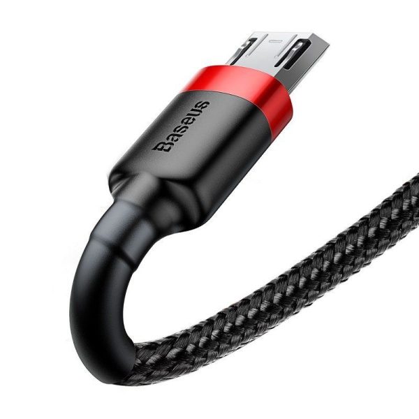 Baseus Cafule Micro USB-kabel 2.4A 1m (Rood + Zwart)