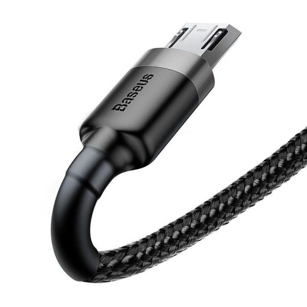 Baseus Cafule Micro USB-kabel 1,5A 2m (Grijs + Zwart)