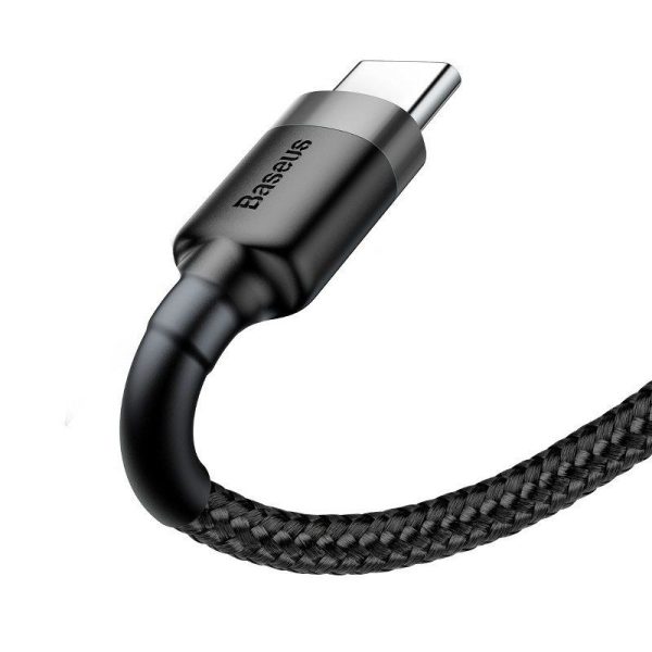 Baseus Cafule USB-C 3A 0.5m (Grijs + Zwart) Kabel