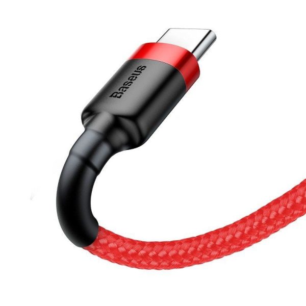 Baseus Cafule USB-C 3A 1m kabel (Rood)