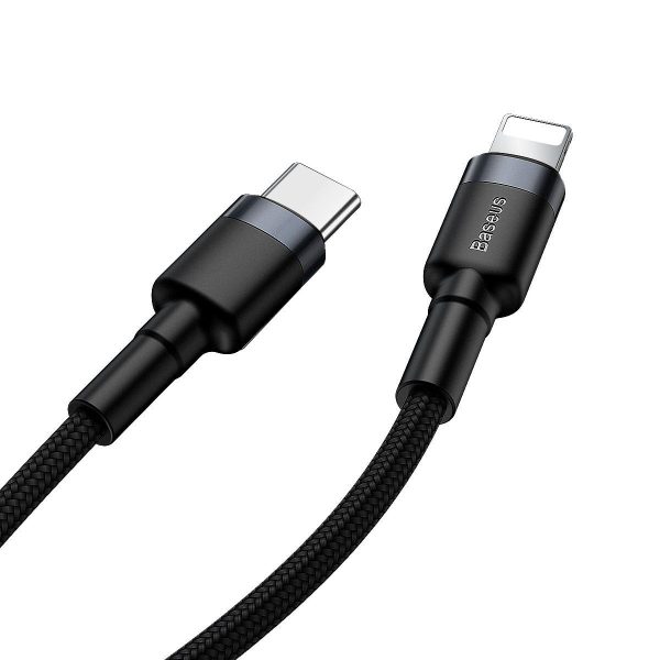 Baseus Cafule Cable Type-C to iP PD 18W 1m Gray+Black