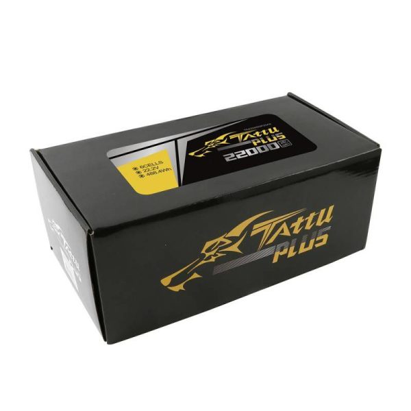 Tattu Plus 22000mAh 22.2V 25C 6S1P AS150+XT150 LiPo Battery