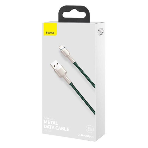 Baseus Cafule 2.4A USB Cable for Lightning, 1m (Green)