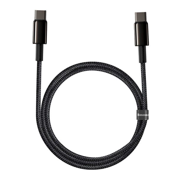 Baseus Tungsten Gold Cable Type-C to Type-C 100W 1m (black)