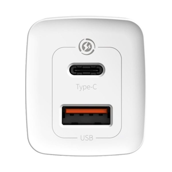 Quick Travel Charger Baseus GaN2 Lite USB+C 65W EU (white)