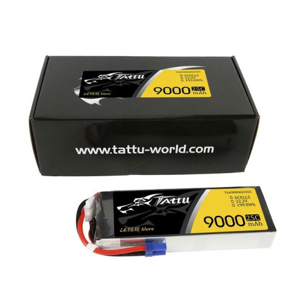 Battery Tattu 9000mAh 22,2V 25C 6S1P