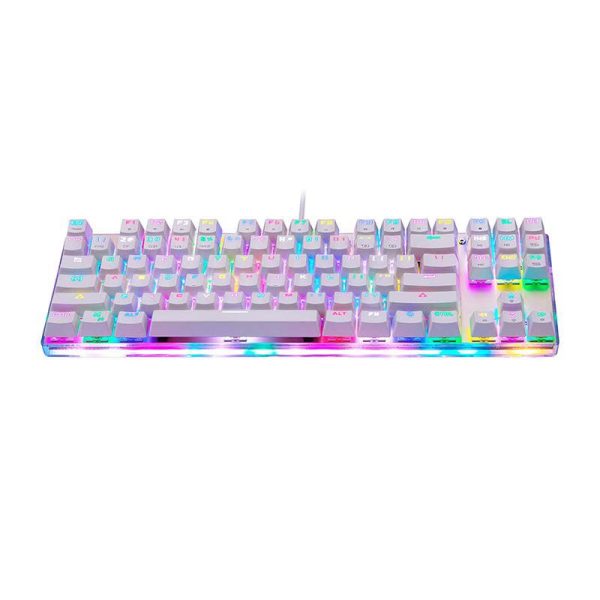 Mechanical gaming keyboard Motospeed K87S RGB (white)