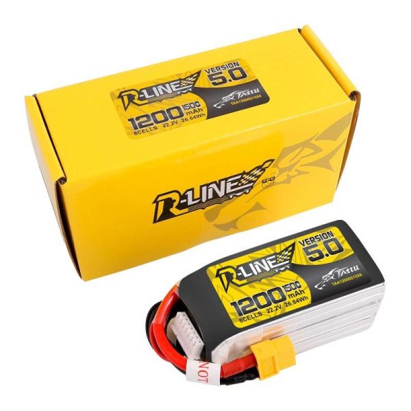 Battery Tattu R-Line 5.0 1200mAh 22.2V 150C 6S1P XT60