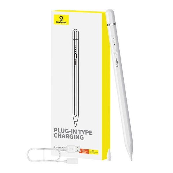 Active stylus Baseus Smooth Writing Series with wireless charging, lightning (White)