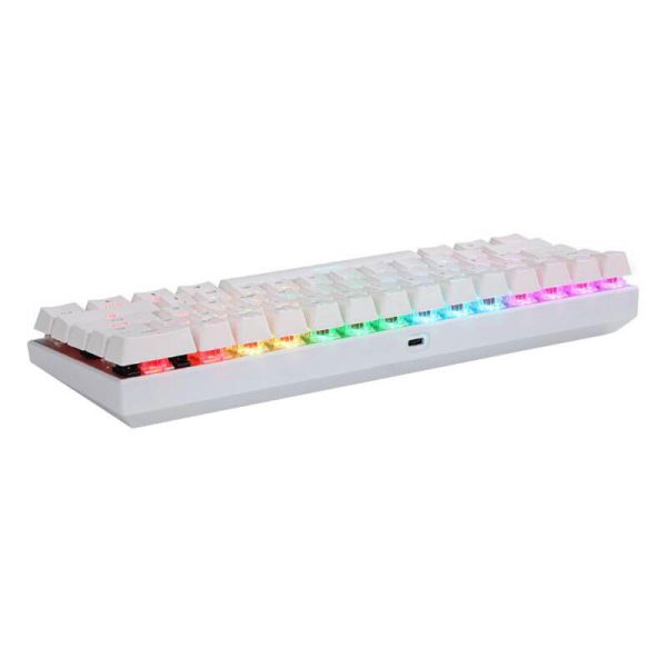 Wireless mechanical keyboard Motospeed SK62 White (blue switch)