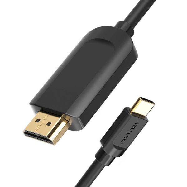 Cable USB-C to HDMI 1.4 Vention CGUBG 4K 30Hz 1,5m (black)