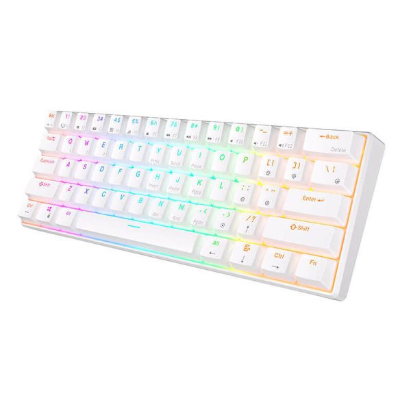 Mechanical keyboard Royal Kludge RK61 RGB, red switch (white)