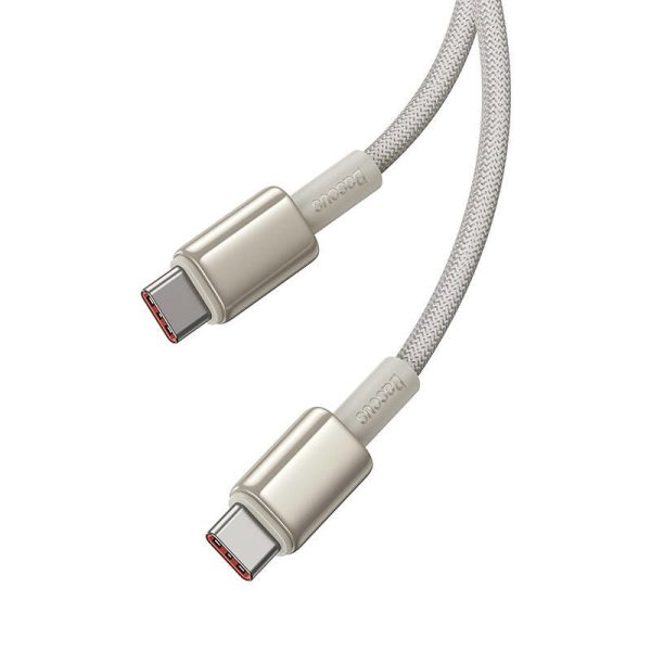 Cable USB-C do USB-C Baseus Tungsten Gold, 100W, 1m (złoty)