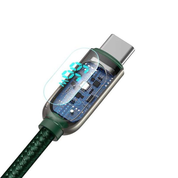 Baseus Display Cable USB to Type-C, 66W, 1m (green)