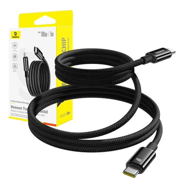 Baseus Tungsten Gold Charging Cable USB-C to USB-C 100W 1m (black)