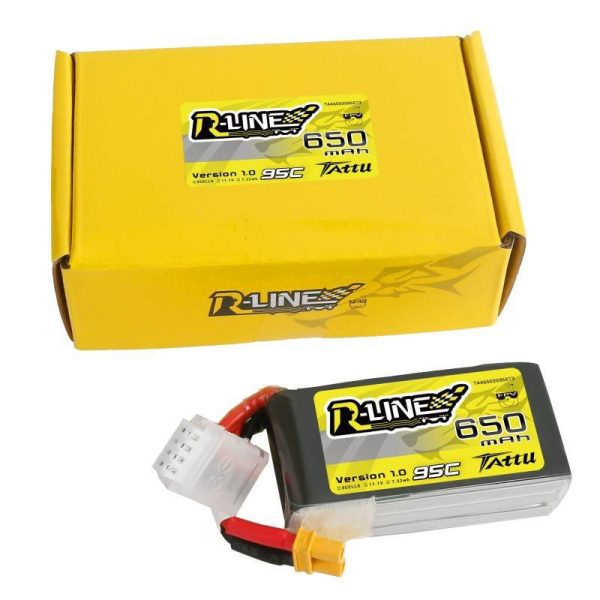 Battery Tattu R-Line 650mAh 11.1V 95C 3S1P XT30 Lipo