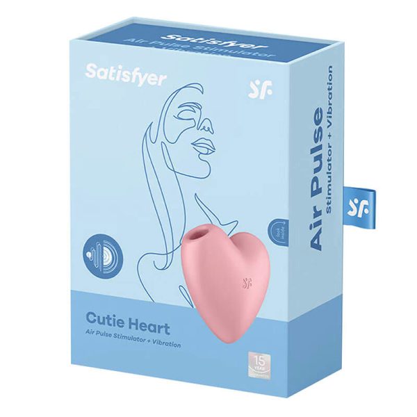 Clitoral massager Satisfyer Cutie Heart Light Red (pink)