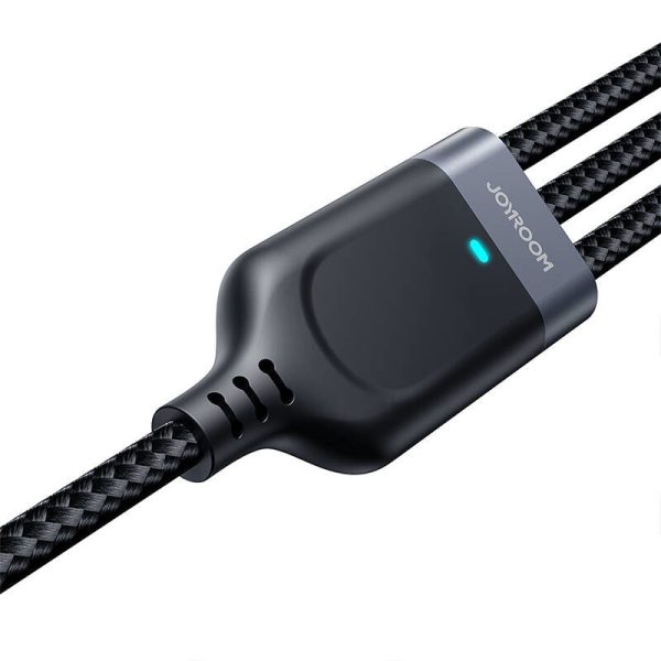 Cable Multi-Use Series 3w1 Joyroom USB-A - Lightning / USB-C / micro USB 1.2 m S-A18 (czarny)