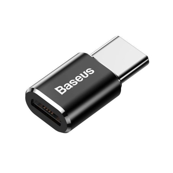 Baseus Micro USB naar USB Type-C adapter - zwart