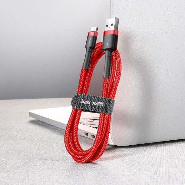 Baseus Cafule USB-C Kabel 2A 3m (Rood)