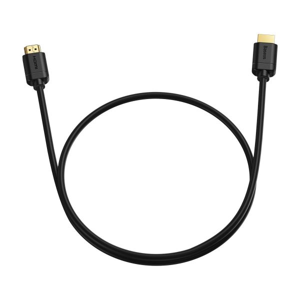 Baseus 2x HDMI 2.0 4K 60Hz Kabel, 3D, HDR, 18Gbps, 1m (zwart)