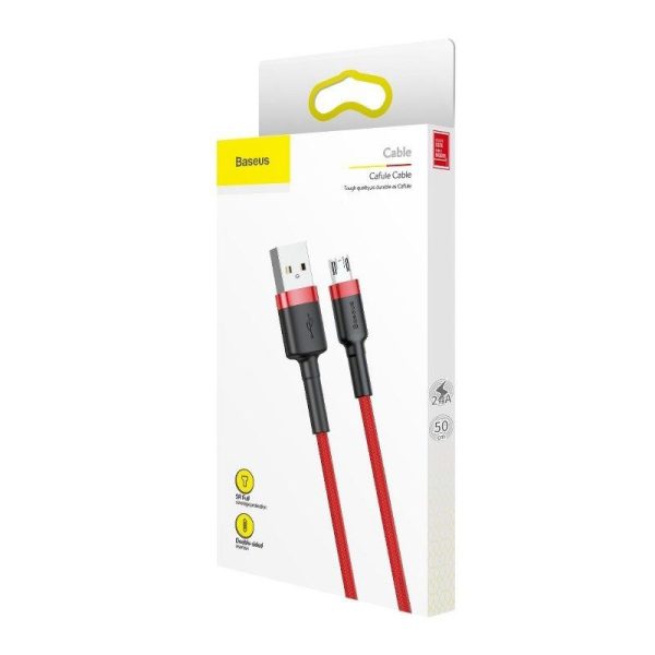 Baseus Cafule Micro USB cable 2.4A 1m (Red)